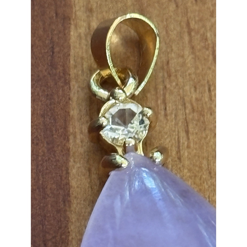 Sterling Silver Rose Quartz Pendant - Picture 3 of 7